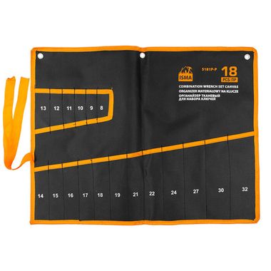 Органайзер тканевый для набора ключей 18пр. ISMA ISMA-5181P-P
