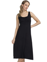 Платье Dress Midi со встроенным лифом, модал черный Amoena