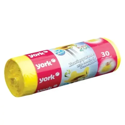 Мешки для мусора с завязками YORK 35л (30шт.)