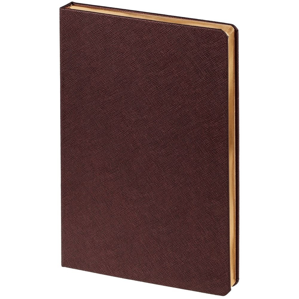 Подарочный набор: Шариковая ручка Parker Jotter Essential, St. Steel GT, стержень: Mblue и Ежедневник недатированный коричневый