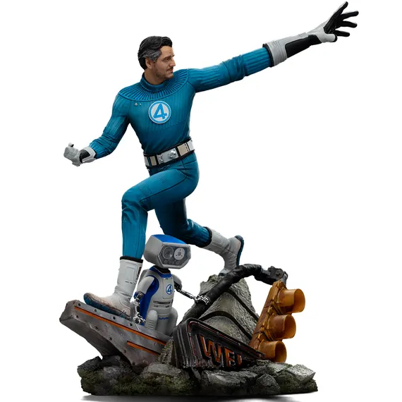 Статуэтка Мистер Фантастик и Г.Е.Р.Б.И 1:10/ Fantastic Four Mr. Fantastic and H.E.R.B.I.E Iron Studios