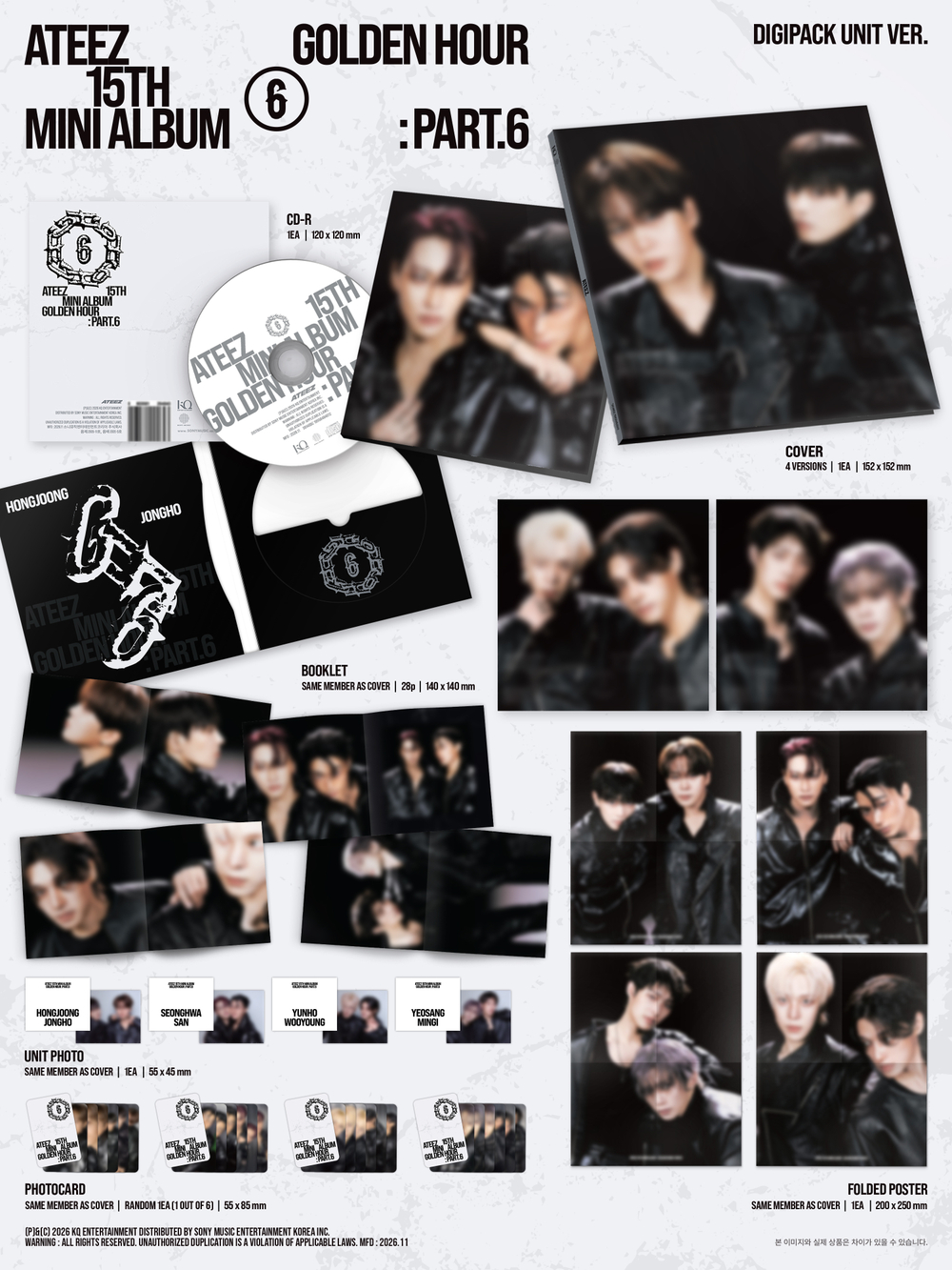 Альбом ATEEZ - GOLDEN HOUR : Part.6 (DIGIPACK UNIT Ver.)