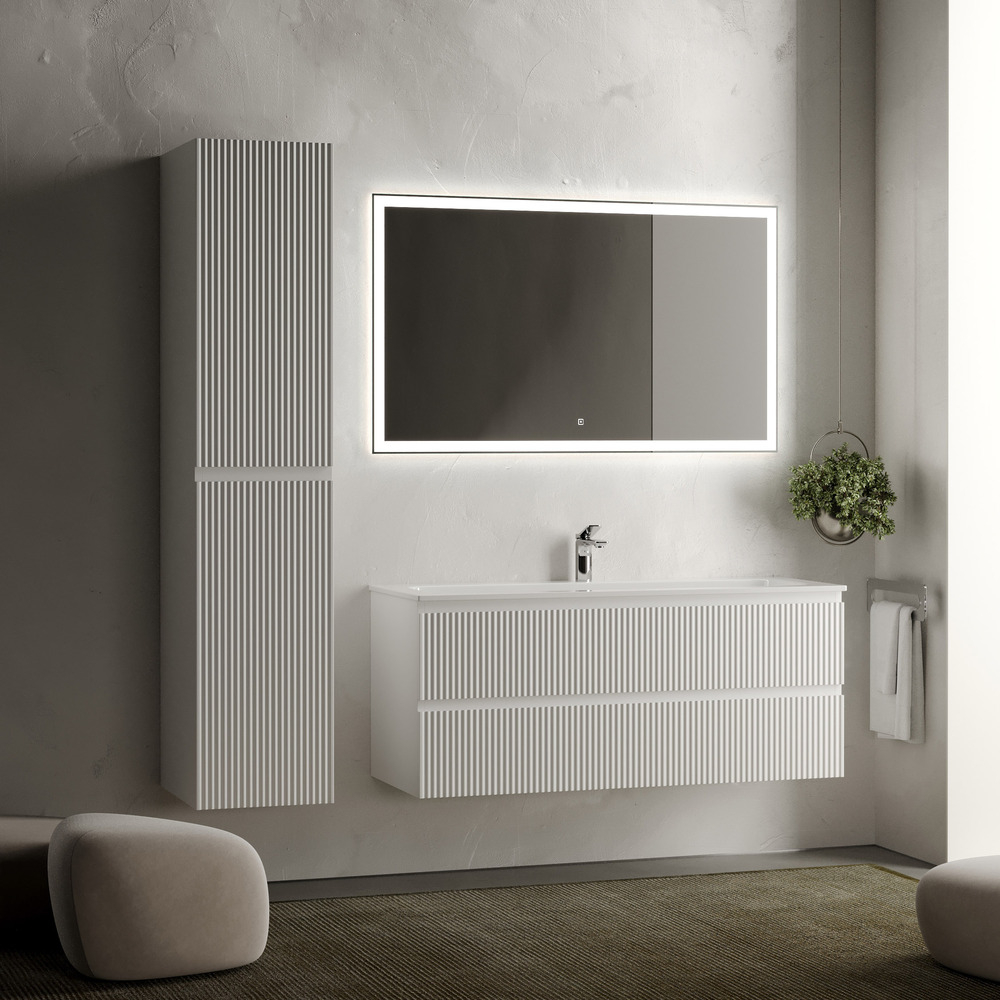 Тумба подвесная под раковину Sancos Snob R, Bianco 1195х445х500, арт. SNR120W