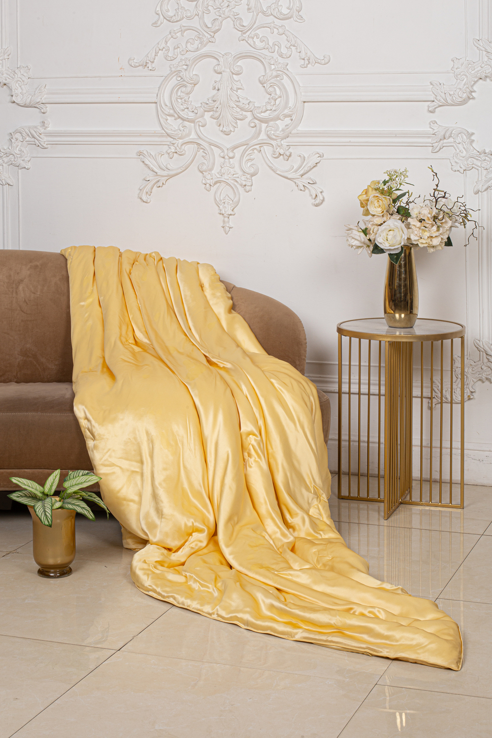 Шелковое одеяло 200х220 Luxe Dream Luxury Silk Gold