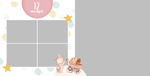 PSD-Шаблон фотокниги "It's a girl"
