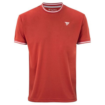 Футболка для мальчика теннисная Tecnifibre Team Tech - terracotta
