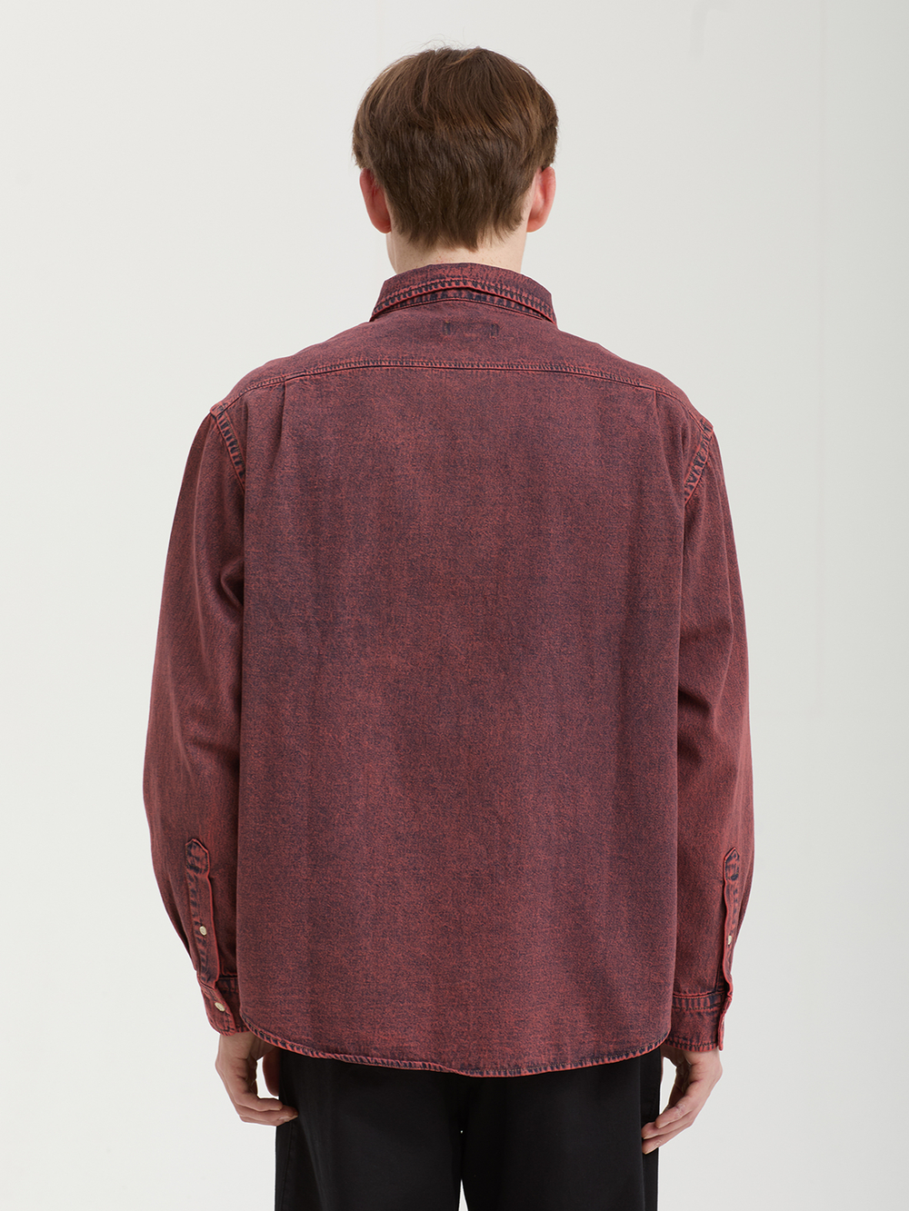 Мужская Рубашка Washed Denim