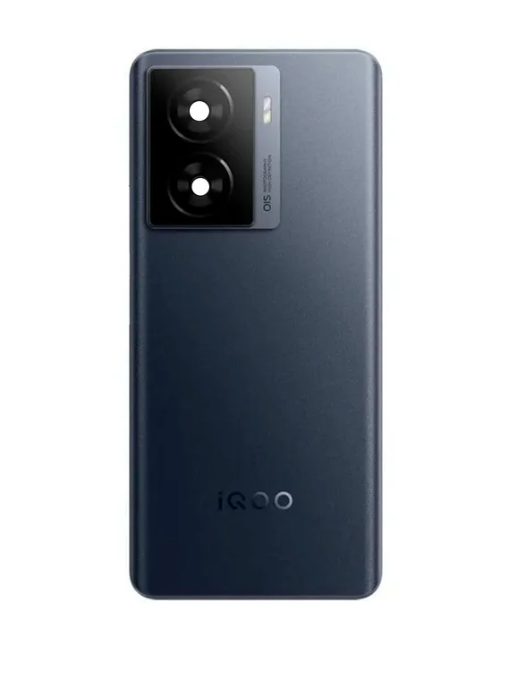 Задняя крышка для смартфона Iqoo Neo Z7 черная со стеклом камеры