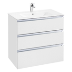 Roca A857406806 The Gap Тумба под умывальник подвесная, 805х46х865 мм, 3 ящика, Белый глянец