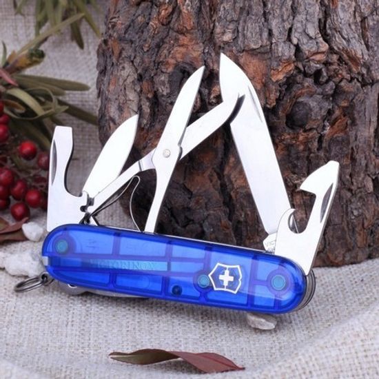 Ножи Victorinox Мод. Climber Blue Trans (91мм) - 14 функций