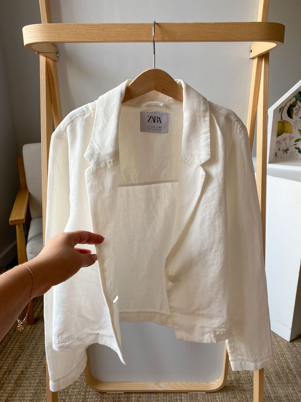Льняной жакет Zara, 152