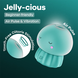 Вакуумный стимулятор клитора Satisfyer Jelly-cious, зеленый