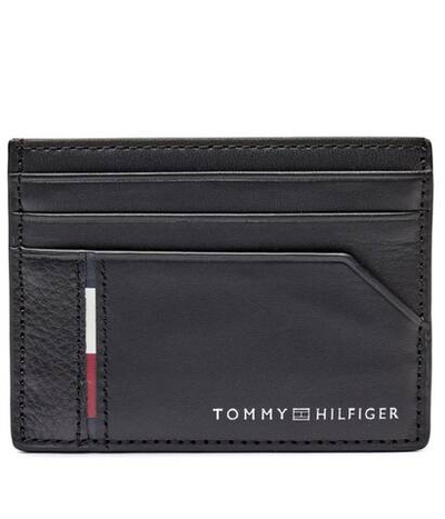 Кожаные кардхолдеры Tommy Hilfiger - черный(AM0AM12769)