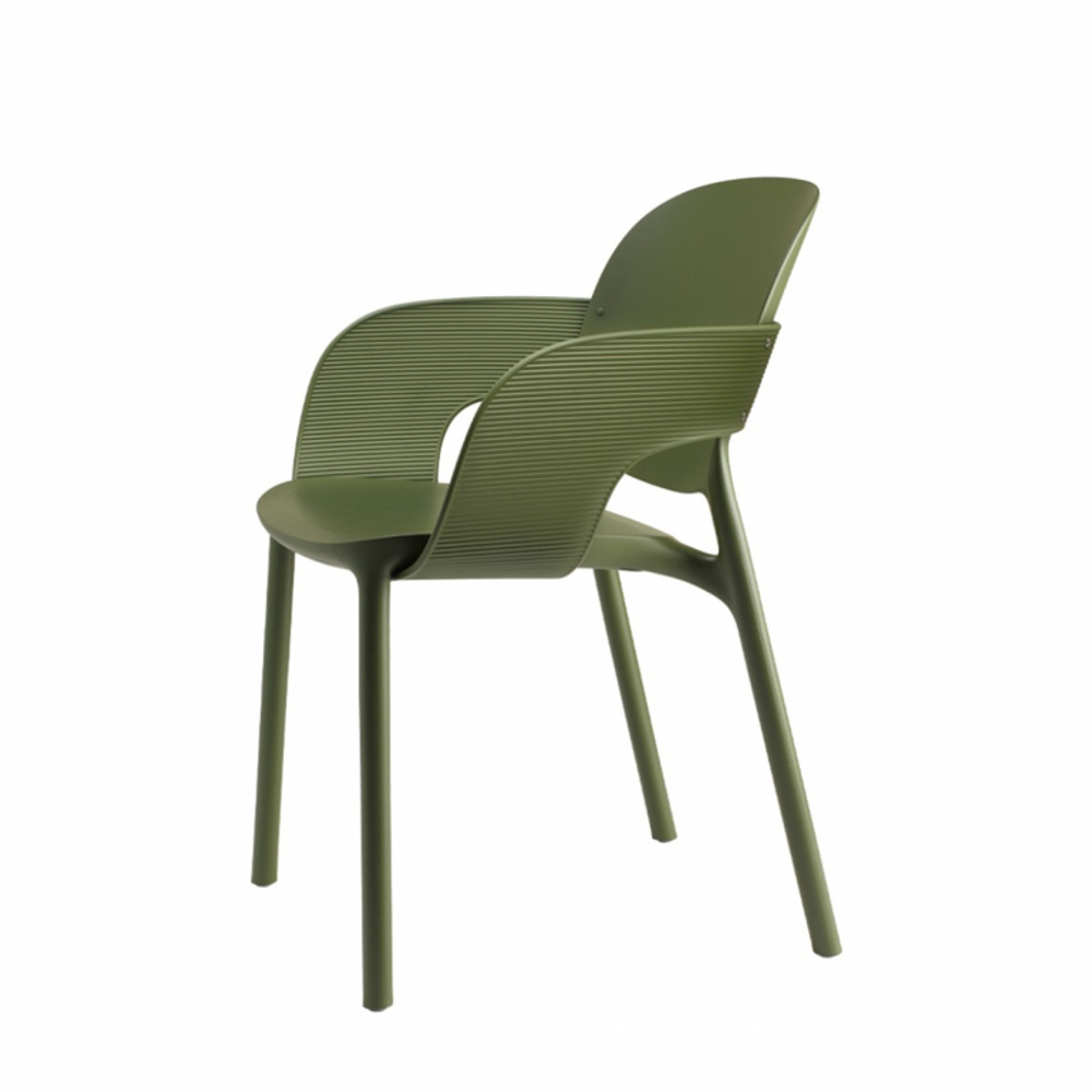 Кресло пластиковое Scab Design Hug Go Green, оливковый