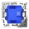 Выключатель одноклавишный с подсветкой Voltum S70 Шелк VLS010204