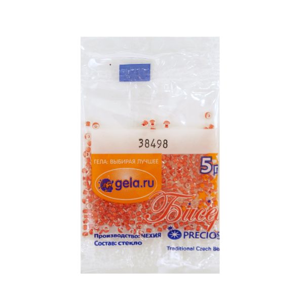 Бисер Preciosa 10/0, 50 г (10 шт по 5 г), цв.38498