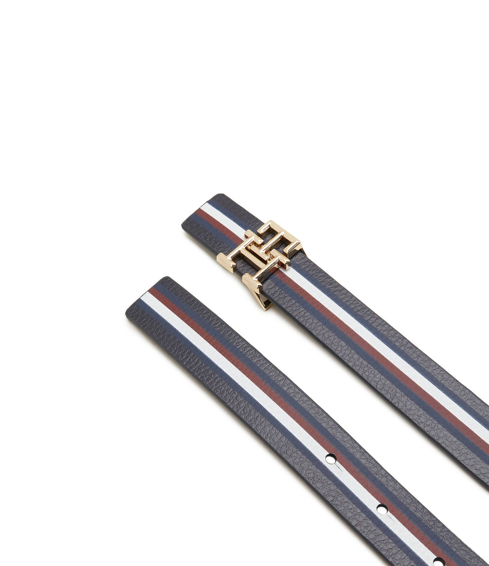 Двухсторонний кожаный ремень LOGO Tommy Hilfiger - черный(AW0AW15898)