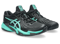 Мужские теннисные кроссовки Asics Court FF 3 - black/aurora green