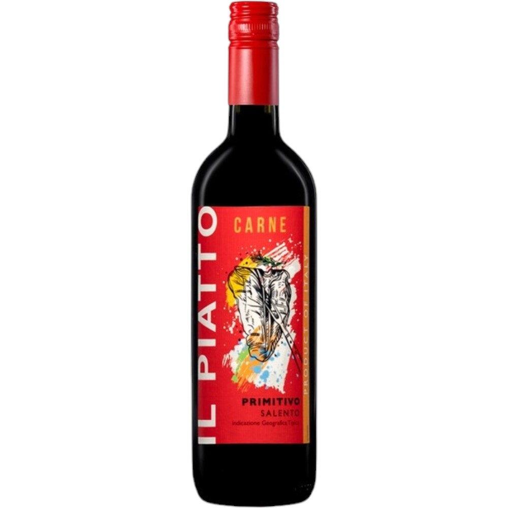 Вино Il Piatto Primitivo IGT Salento 2021 0,75 л.