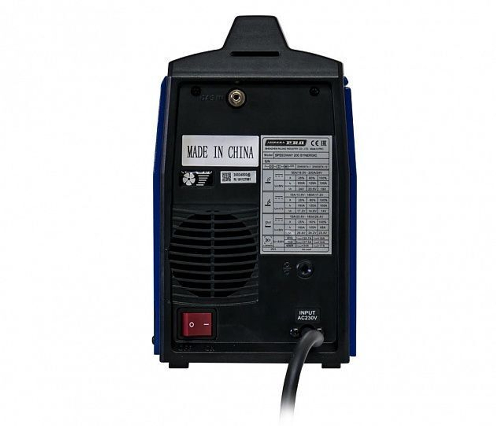 Инверторный сварочный полуавтомат SPEEDWAY 200 IGBT SYNERGIC