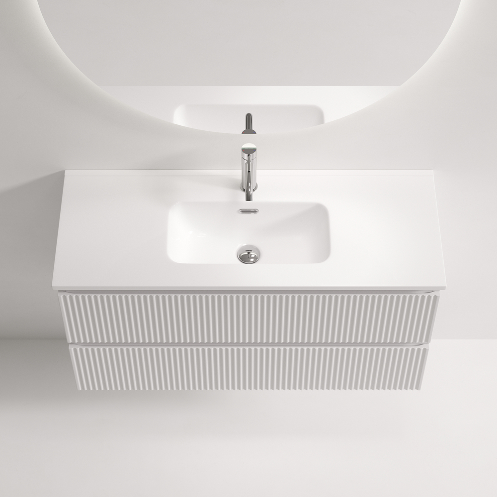 Тумба подвесная Sancos Snob R 995х390х500, Bianco, SNR100/39W, арт. SNR100/39W