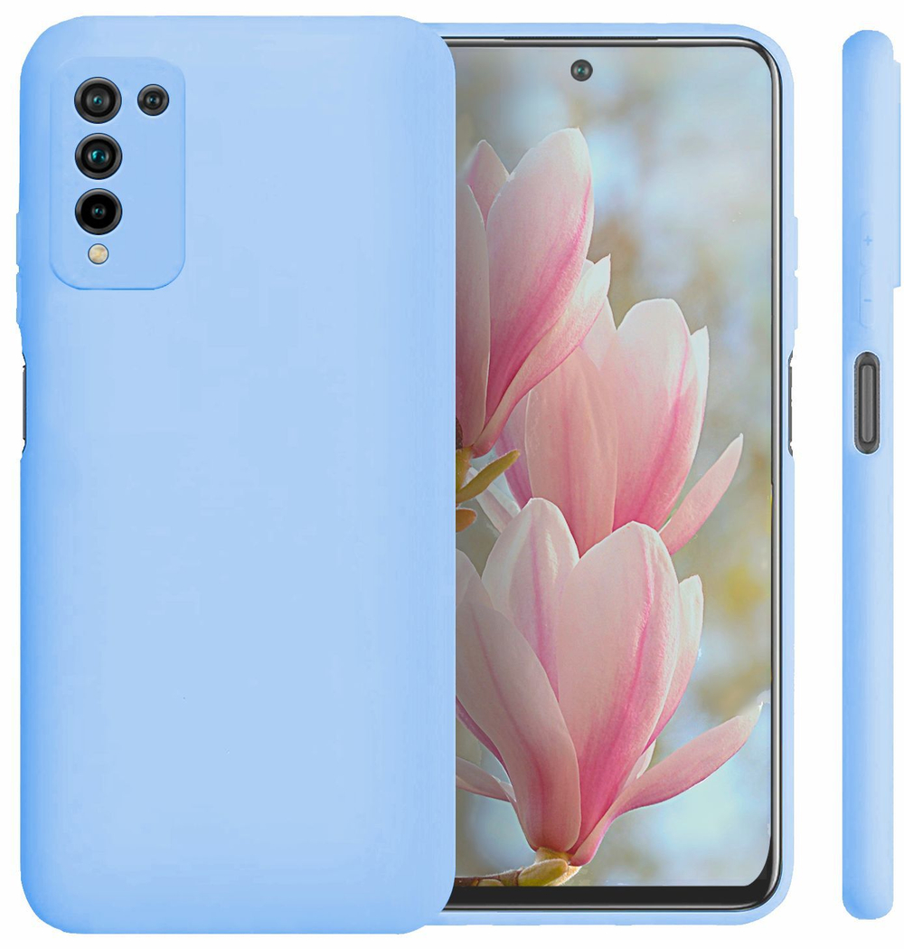 Мягкий Soft Touch чехол из силикона для HUAWEI HONOR 10X LITE / P SMART 2021 с бархатной подкладкой