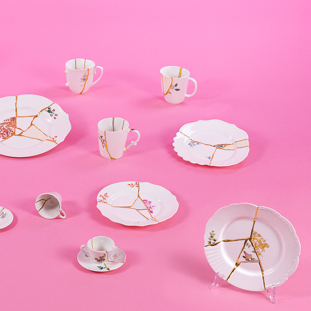 Тарелка Kintsugi