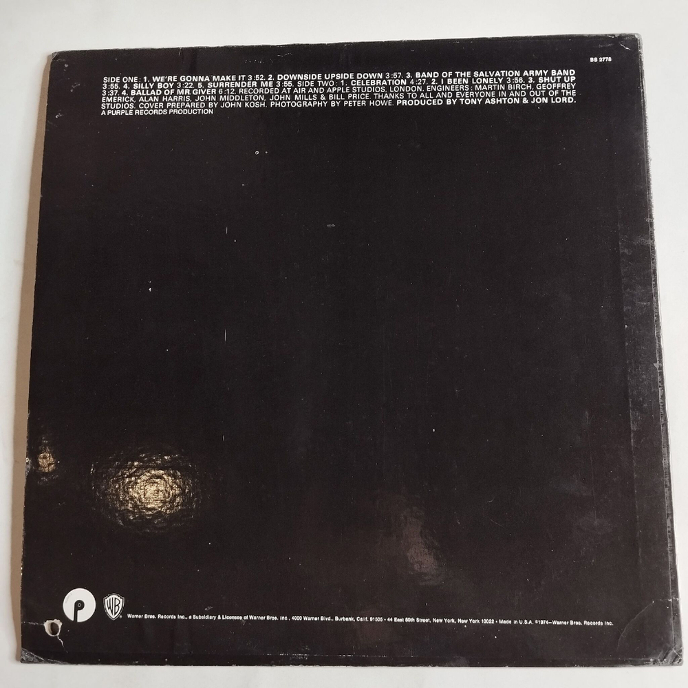 Винтажная виниловая пластинка LP Tony Ashton and Jon Lord First Of The Big Bands (USA 1974)
