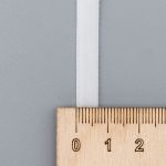 Лента бархатная (тесьма) 06.0 мм / 32.9±2 метров, 0081-0701 (8501 белый)
