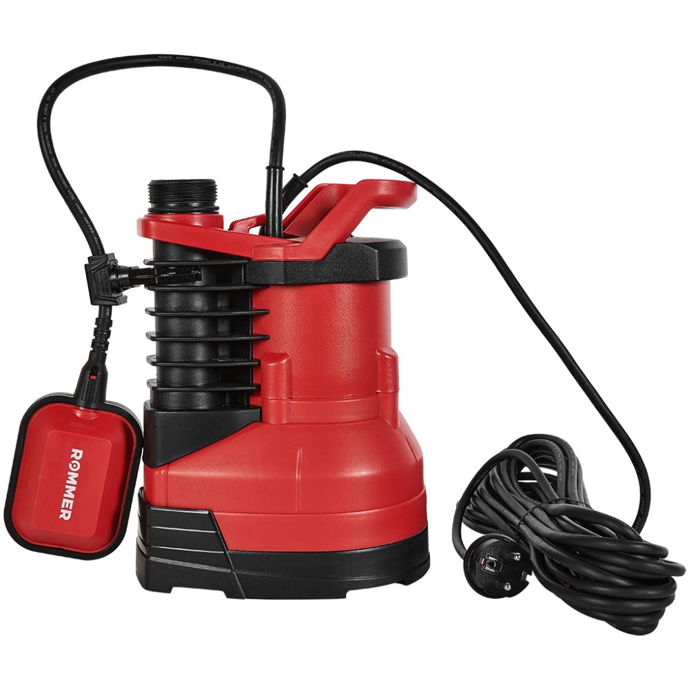 Насос дренажный для чистой воды ROMMER PROFI 400 (0,4 кВт, Qmax 9 м³/ч, Hmax 8 м, 1x230В)