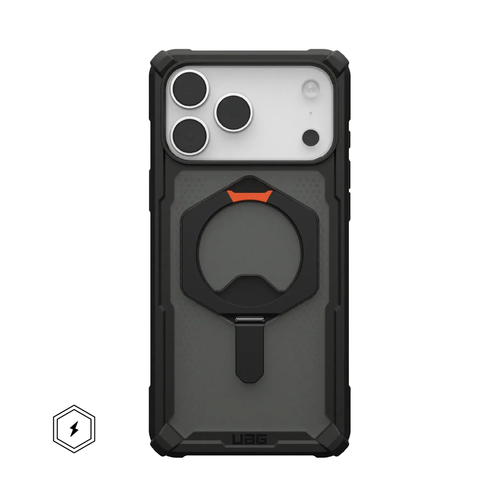 UAG Plasma XTE with MagSafe Series Case for Apple iPhone 17 Pro Max Black/Orange (Чёрный)