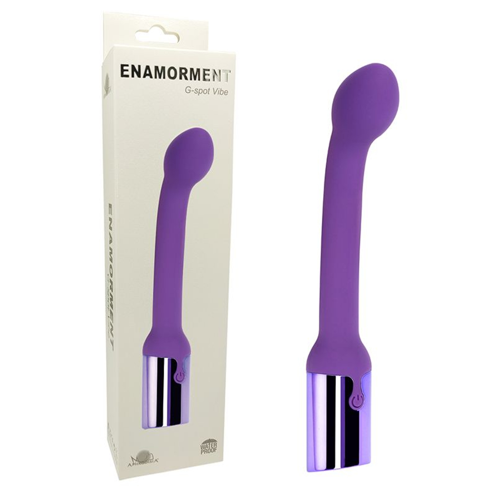 Фиолетовый вибростимулятор G-точки Enamorment G-spot Vibe - 22,5 см. (Цвет: фиолетовый)