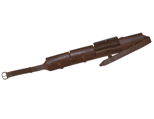Патронташ закрытый 410 / кожа / черный