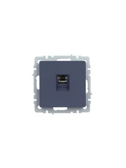 Розетка компьютерная СП RJ45 кат.5E BRITE РК10-БрМ механизм маренго IEK BR-K10-1-K35