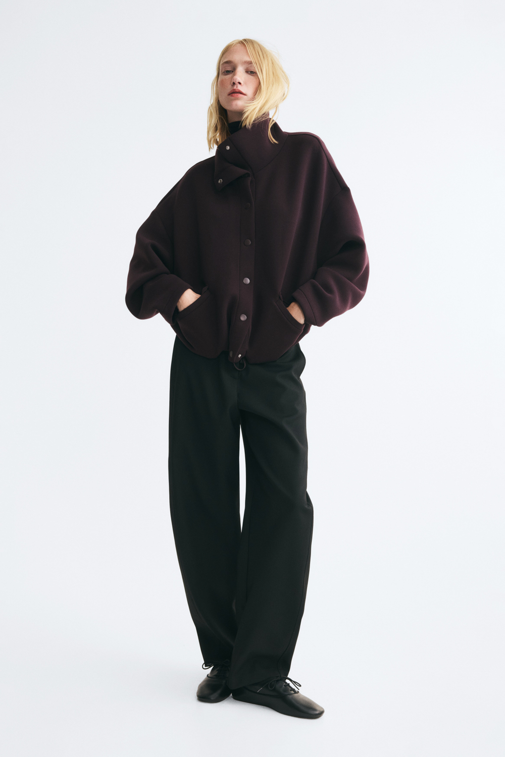 Куртка из скубы со шнурком - H&M
