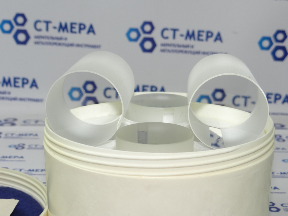 Пластины стеклянные плоскопараллельные ПМ-65 №3 (65,25- 65,37- 65,50- 65,62) 4 шт., ГОСТ 1121-75
