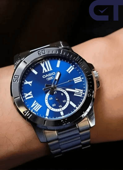 Casio MTP-VD200D-2B — мужские наручные часы