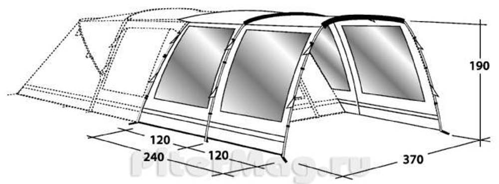 Outwell Birdland 5 Front Extension [110247]