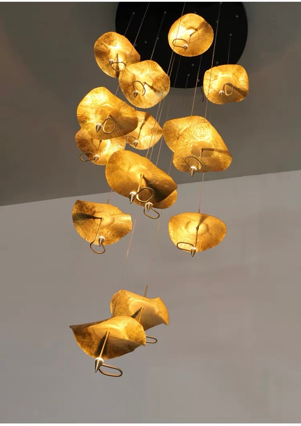 Pendant design lamp Gold Moon by Catellani & Smith (15 lampshades)