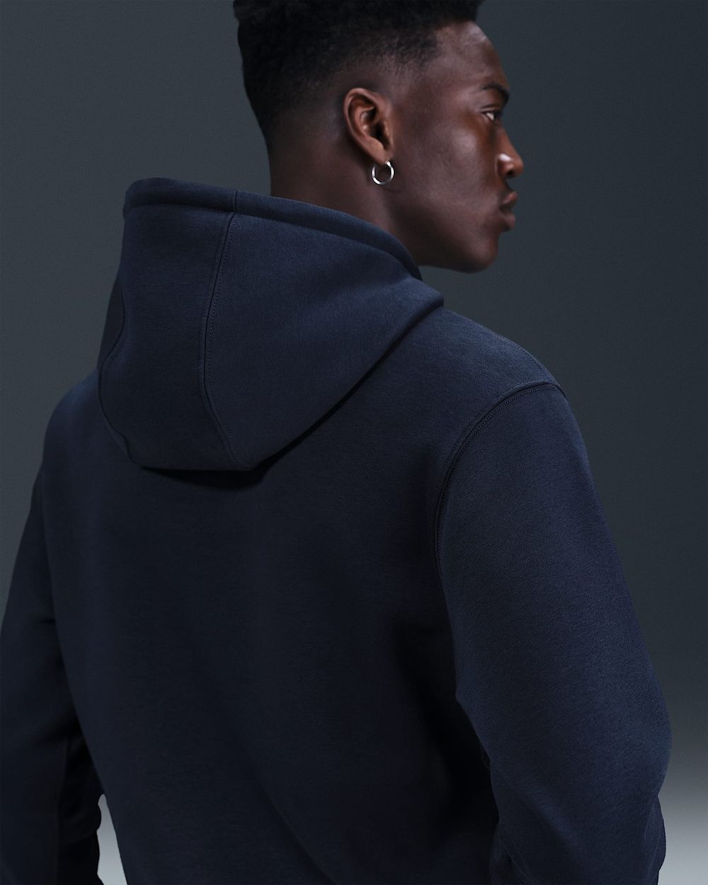 Толстовка мужская NIKE M NK CLUB BB PO GFX HOODIE