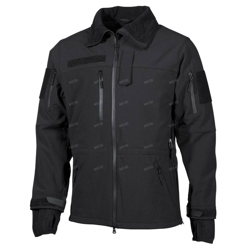 Куртка тактическая MFH SOFTSHELL "High Defence", цвет - Чёрный
