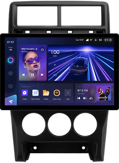 Магнитола для Lada Priora 2013-2018 (рамка тип 3) - Teyes CC3-2K монитор 13" 2K QLED, Android 10, Быстрая, 4G SIM-слот, CarPlay