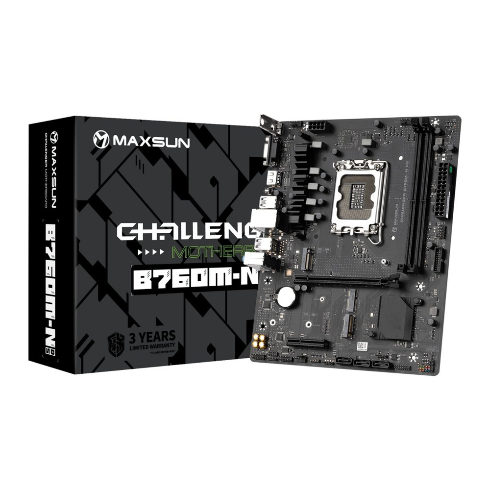 Материнская плата MAXSUN MS-Challenger B760M-N D5, LGA1700, DDR5, mATX