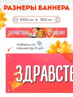 Баннер на 1 сентября "Здравствуй школа"