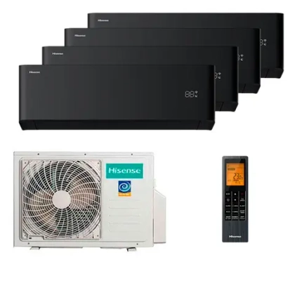 Мульти сплит-система Hisense на 4 комнаты (25+25+25+25 кв.м.) VIBE PRO CARBON