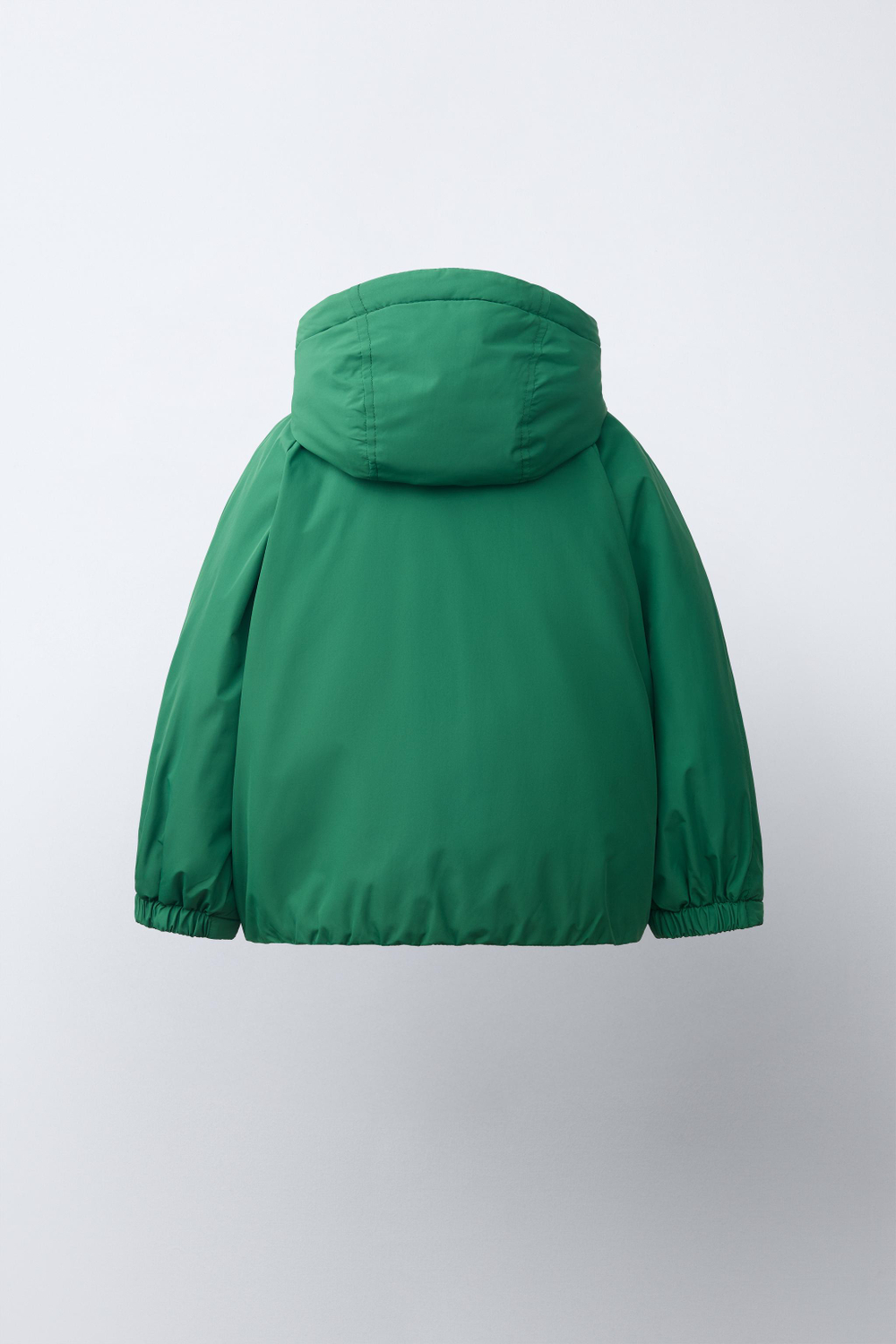 ZARA ПАРКА WATER REPELLENT С КОНТРАСТНЫМИ ДЕТАЛЯМИ, ЗЕЛЕНЫЙ