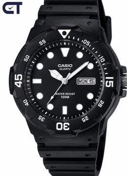 CASIO MRW-200H-1B — спортивные аналоговые часы с вращающимся безелем