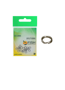 Заводное кольцо Fish Crystal  SPLIT RING 6008 №4,5 ( 5 упаковок )