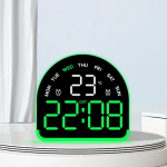 Часы-будильник настольные LED 5522 black