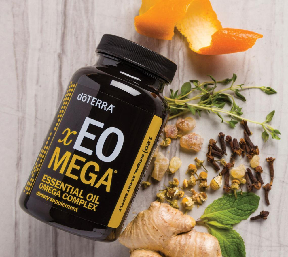 dōTERRA xEO Mega Омега-комплекс эфирных масел, 120 капсул